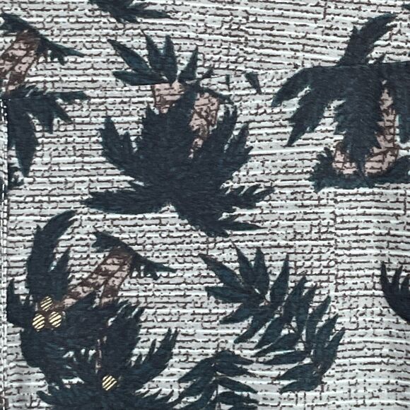 LuLaRoe OS Leggings Palm Trees Coconut Palm  - One Size Floral  Green Gray - Picture 2 of 10